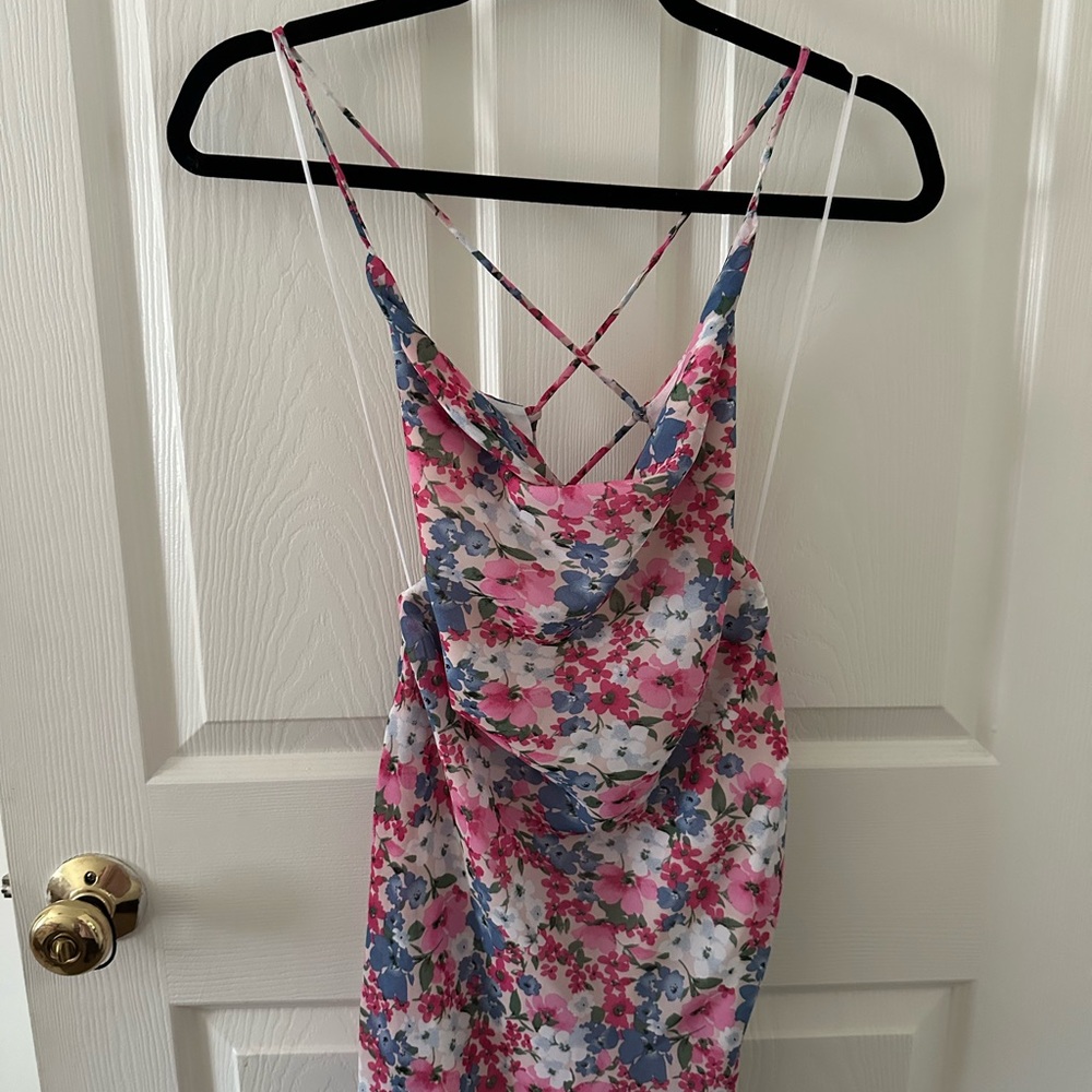 Floral Spaghetti Strap Dress